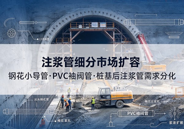 峰峰矿注浆管细分市场扩容，隧道钢花小导管、PVC 袖阀管、桩基后注浆管需求分化